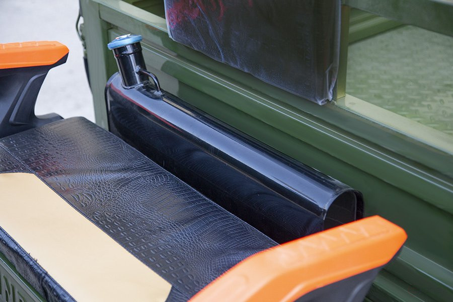 Cargo electric tricycle Rutrike Hybrid 1500 60V1000W, green