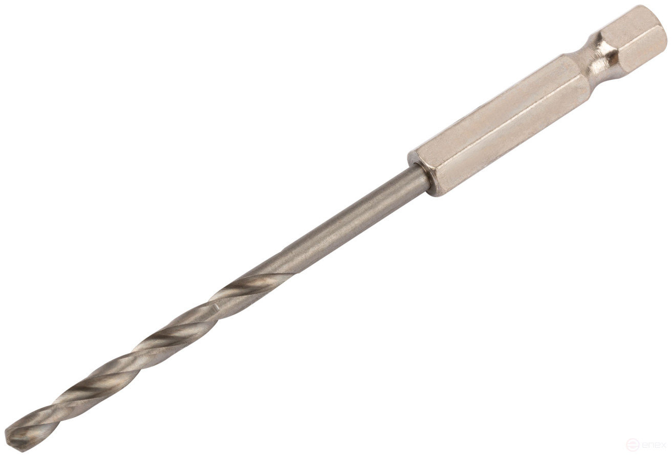 Сверло HSS по металлу,полированное, U-хвостовик под биту, инд.упаковка 3,5 мм