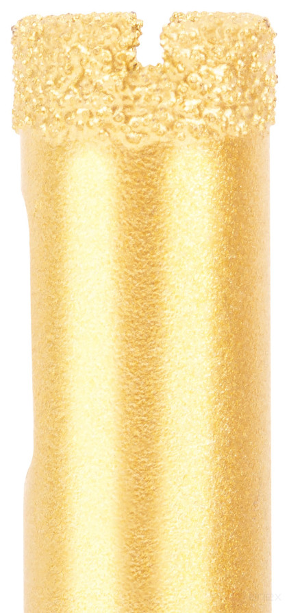 Коронка кольцевая по керамограниту, камню, кафелю и стеклу алмазная, вакуумное спекание 12х65 мм