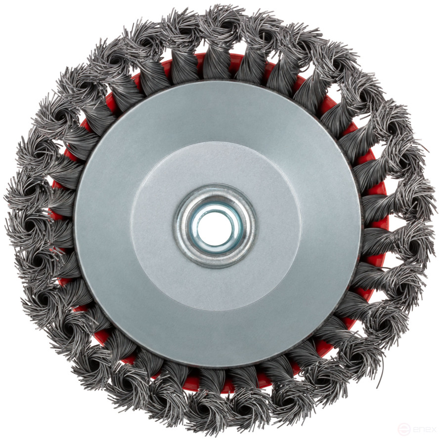Cup plate, M14 nut, 150 mm twisted steel wire
