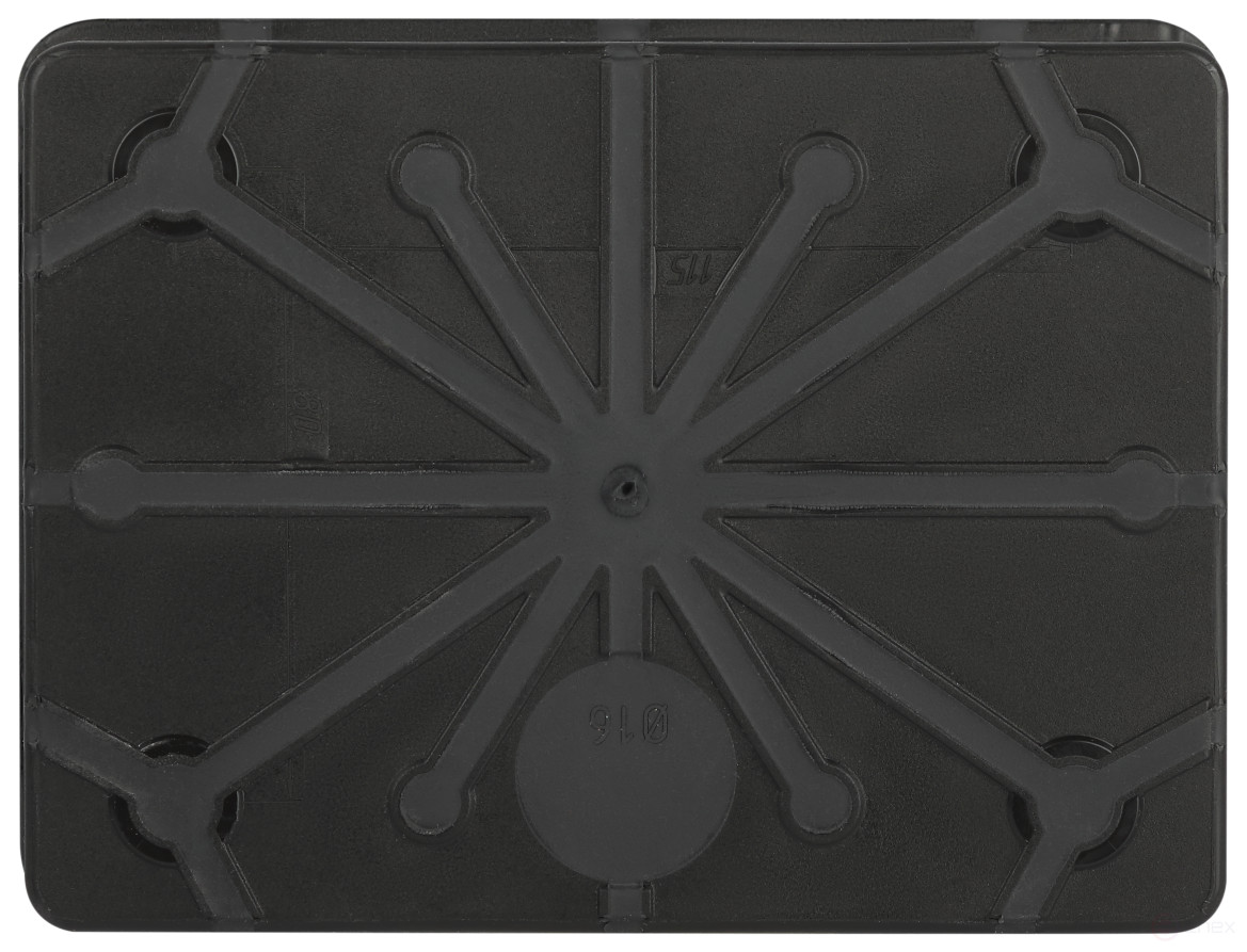 Soldering box ERA KOR-150-110-70- 11g-2MP-B two-component HF UV resistant 150x110x70mm Black Direct mounting IP67