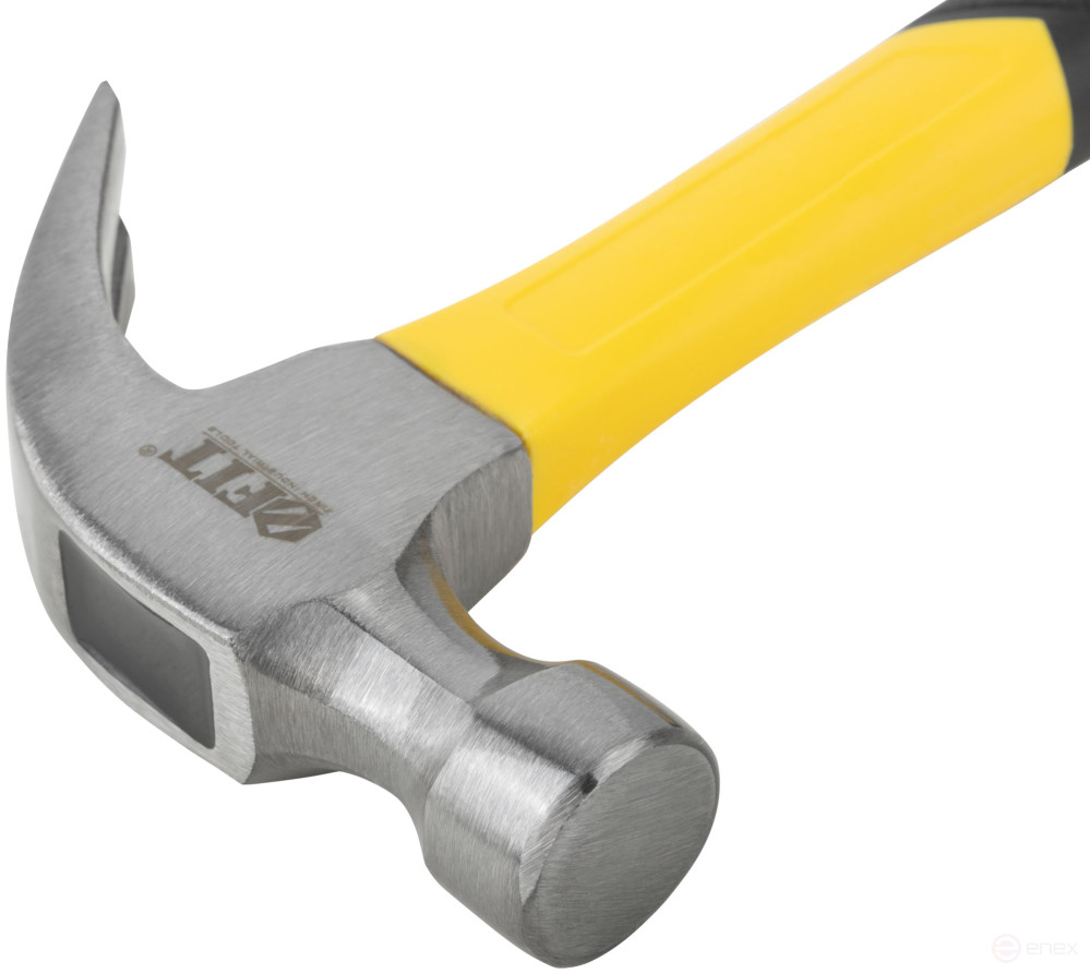 Молоток-гвоздодер, фиберглассовая усиленная ручка, Профи 28 мм, 340 гр.