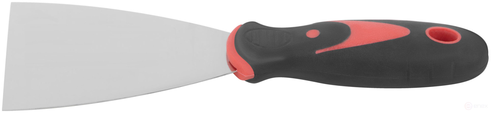 Spatula, stainless steelsteel, rubberized handle 3" (75 mm)