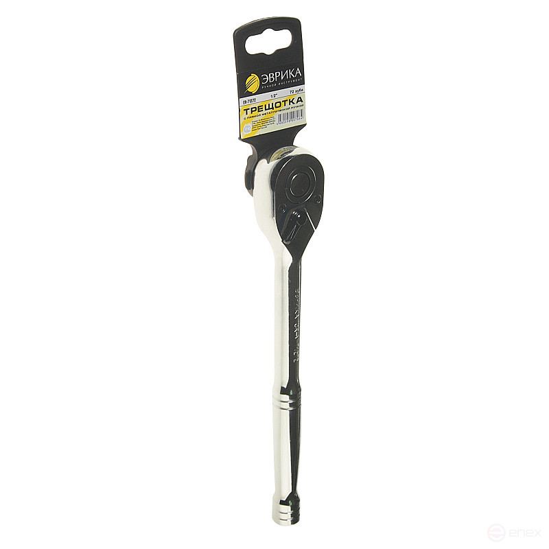 Ratchet ER-71272 1/2" 72-prong with straight metal handle L-260mm EUREKA /1/20/40