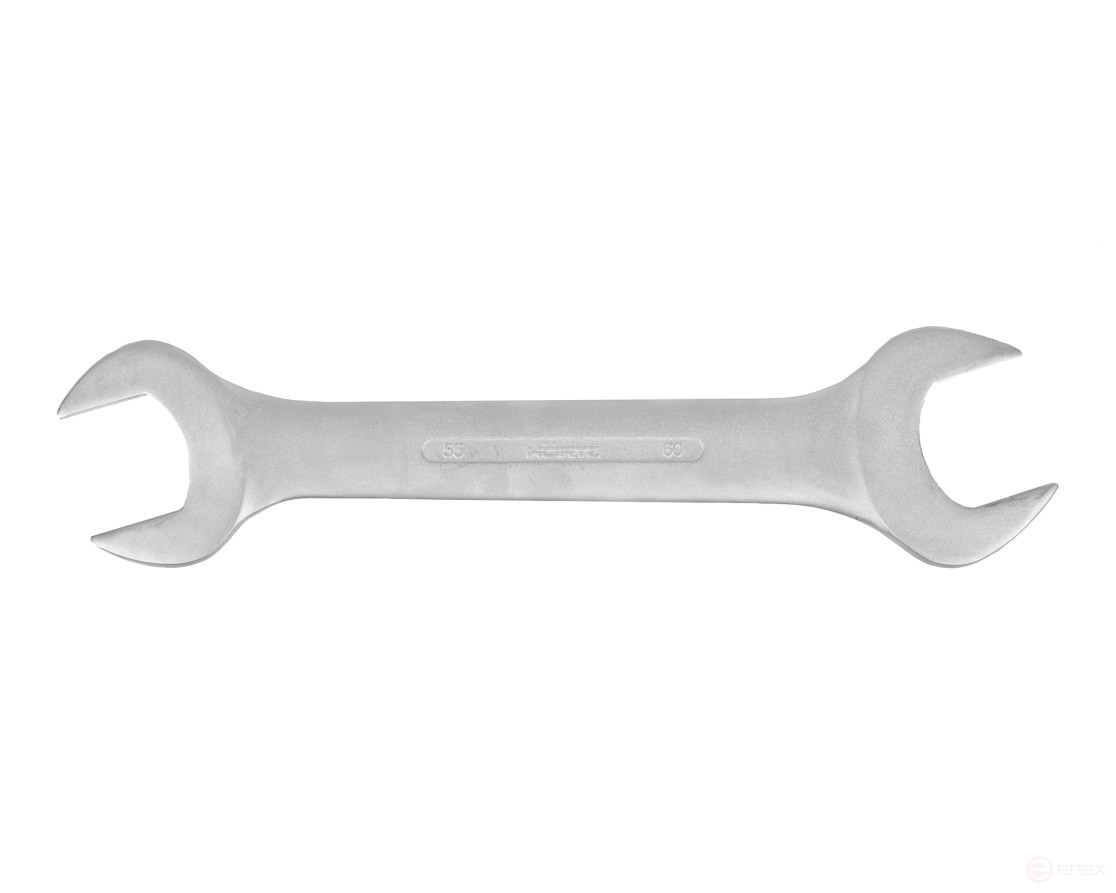 Ключ гаечный (рожковый) двусторонний 55х60 хром. HORTZ (7811-0048)