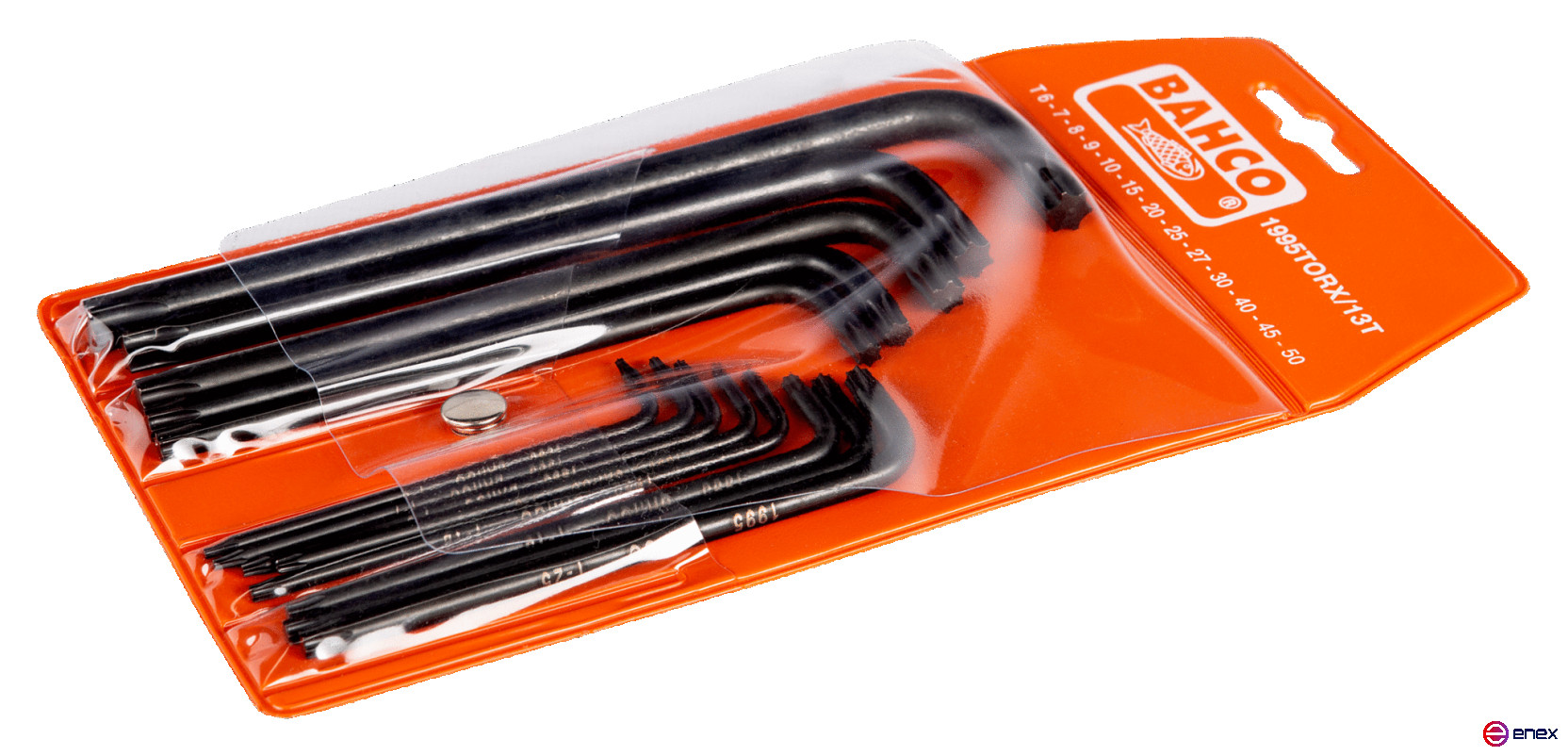 Набор удлиненных Г-образных шестигранников под винты TORX T6-T50, 13 шт
