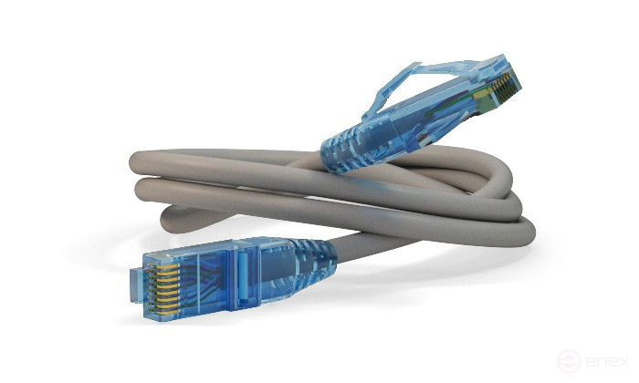 PC-LPM-UTP-RJ45-RJ45-C6-1M-LSZH-GY Patch Cord U/UTP, Cat.6 (100% Fluke Component Tested), LSZH, 1m, Grey
