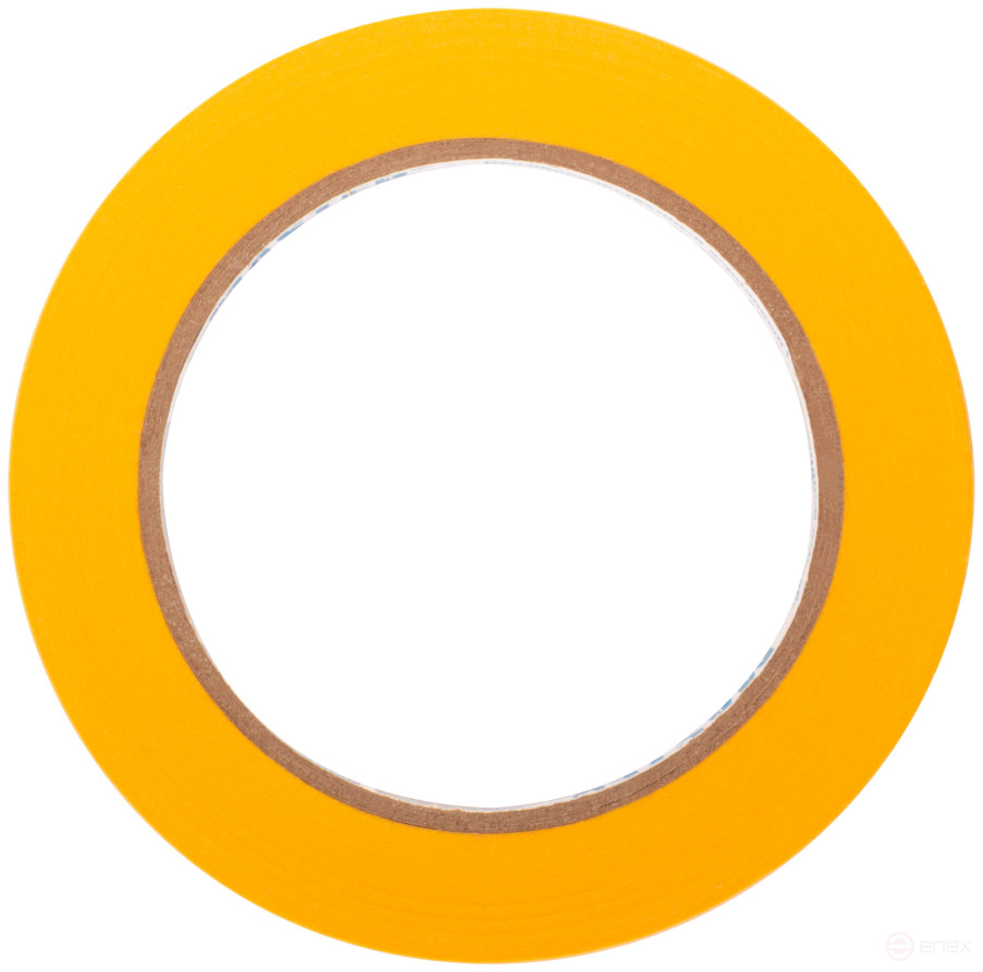 Лента малярная золотистая, рисовая бумага, термостойк. до 120°C, УФ-стойкость до 30 дней, 9 мм х 50 м