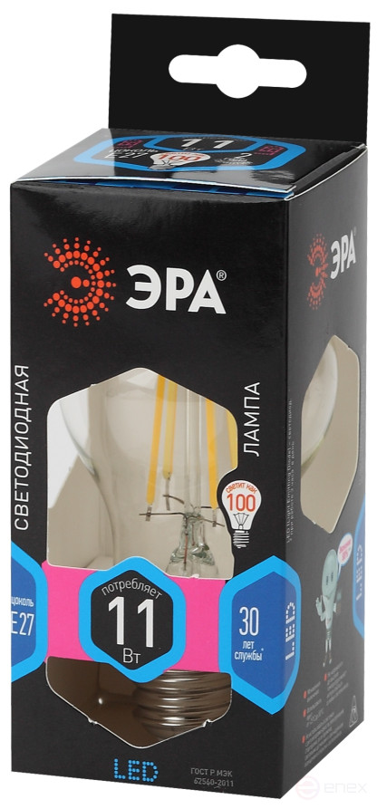 LED lamp ERA F-LED A60-11W-840-E27 11W bulb bulb bulb neutral white light E27