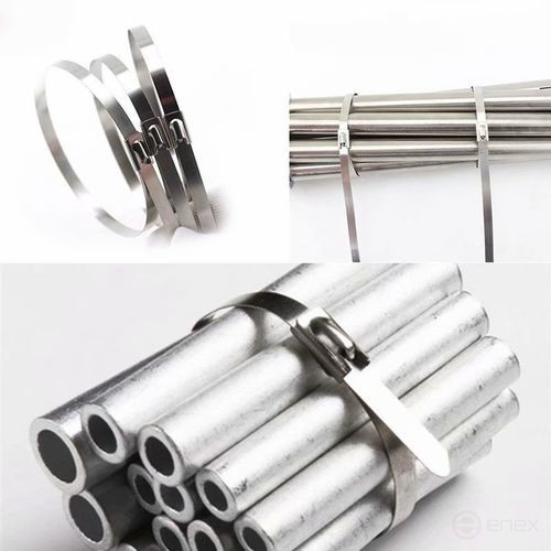 Steel ties (AISI 304) STS 4.6x350 mm, 100 pcs. MALIEN