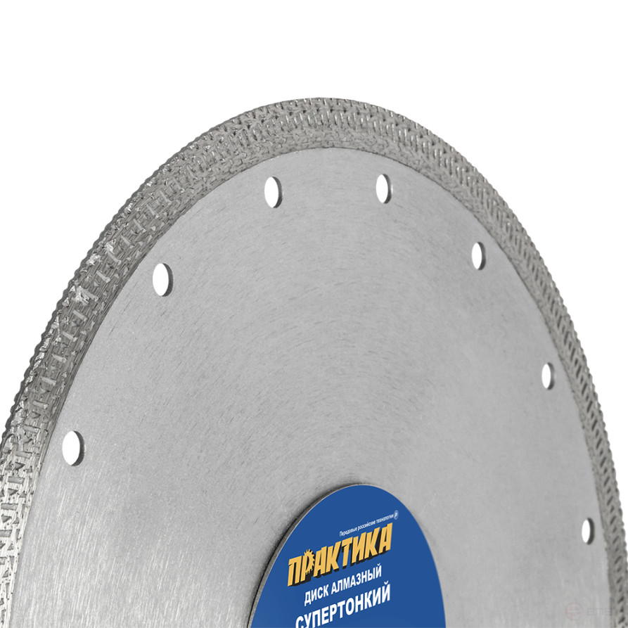Диск алмазный турбированный ПРАКТИКА "Супер тонкий" 230 х 25,4/22 мм, толщина 2,0 мм, по керамограниту, (1шт) (644-658)