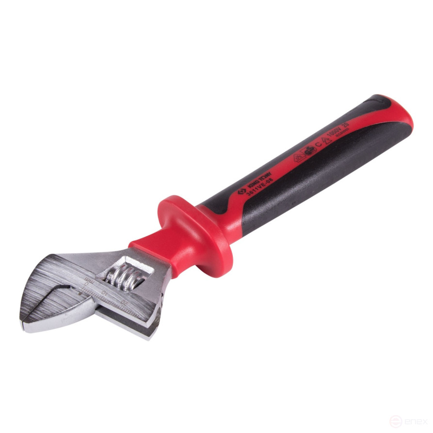 Adjustable dielectric wrench 212 mm KING TONY 3611VE-08