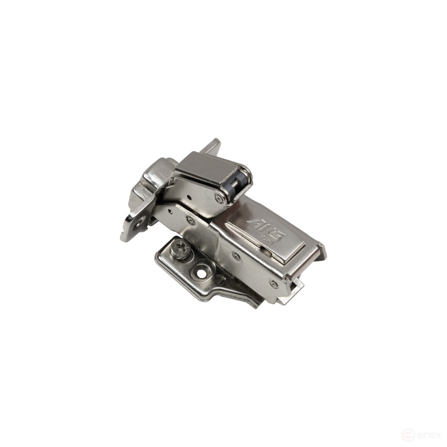 Hinge 165° overhead with door closer 45mm h0 clip-on AKS PLUS 3D (self-tapping screws, plugs) 0th entry