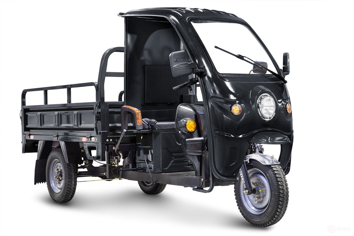 Грузовой электротрицикл Rutrike D4 КАБИНА 1800 60V1500W, черный