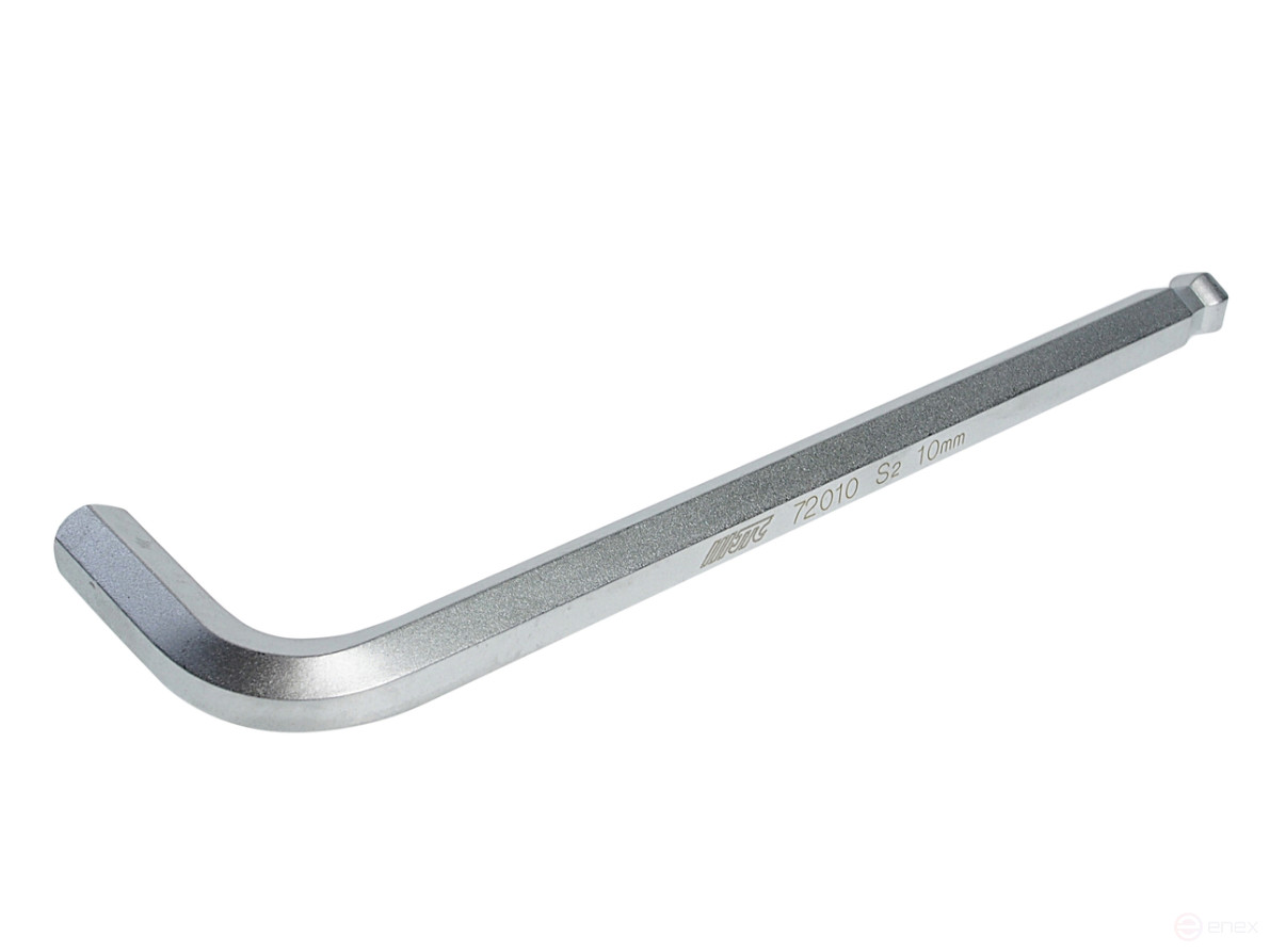 Ключ шестигранный Г-образный 10мм HEX шаровый L=170мм JTC