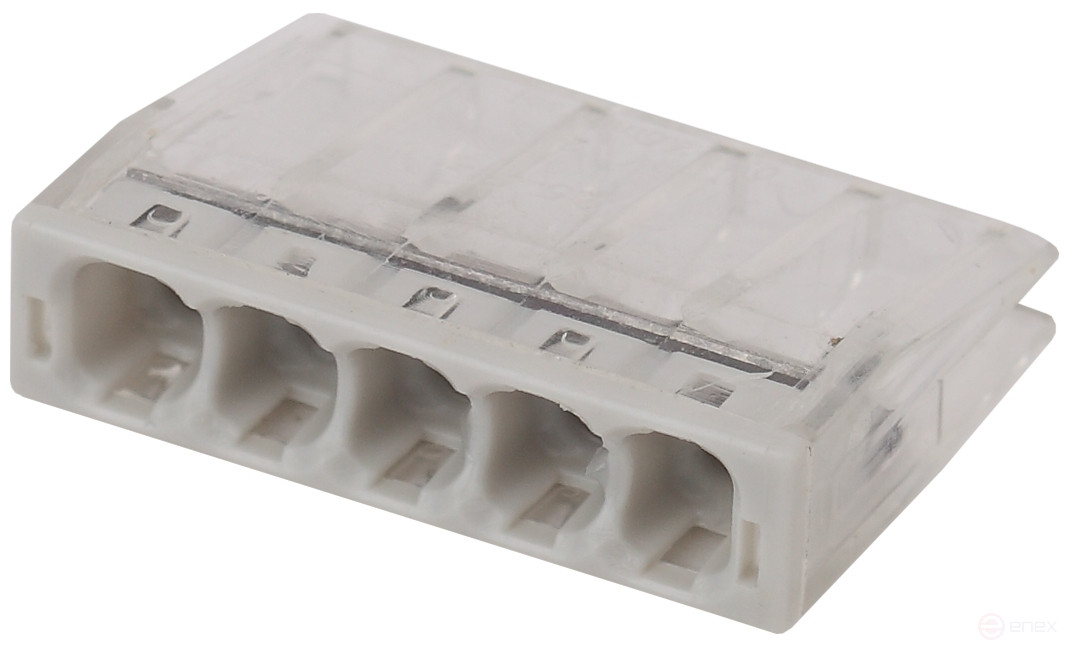 ERA terminal NO-224-31 compact series 205 5 holes 0.5-2.5 mm2 pack of 4 pcs