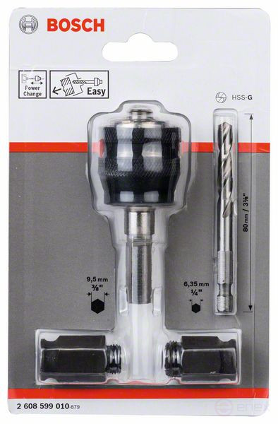 Adapter Power-Change Hex Shank 9.5mm (3/8")