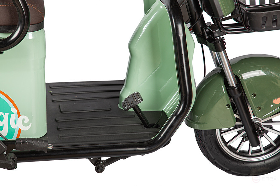 Electric tricycle Rutrike Gelbert Kang 48V/60V 800W, green