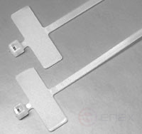 GTK-300STC Nylon non-opening, halogen-free, 300x4.8 mm, polyamide 6.6, -40°C - +85°C, with a marker pad (100 pcs)