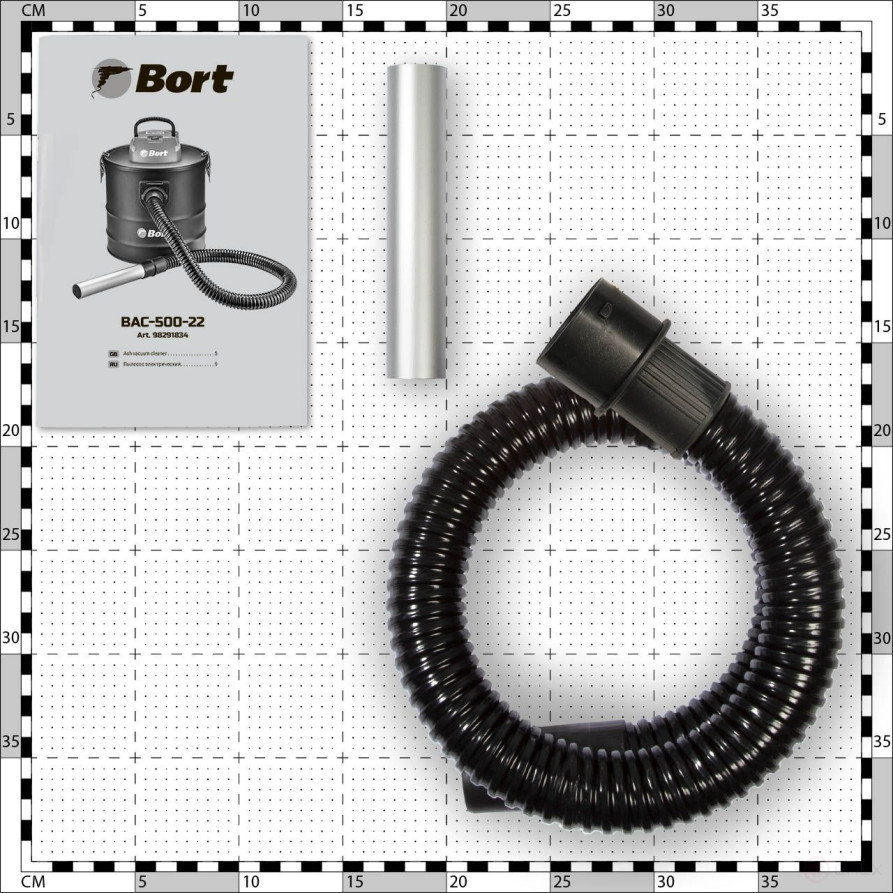 Electric vacuum cleaner BORT BAC-500-22 for ash collection