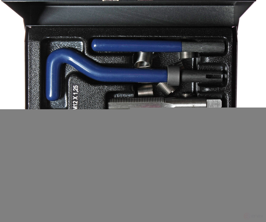 Set of tools and inserts for thread restoration M12x1.25mm L=16.3mm 14 pieces JTC