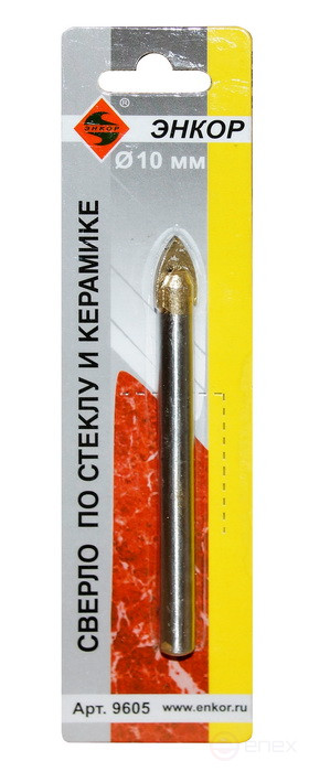 Сверло для стекла и керамики 10 мм