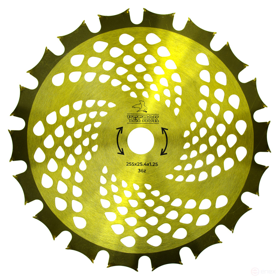 Trimmer disc 255 x 25.4 x 36 Double-sided Gold, 25.4x22mm, Cheglock (50)