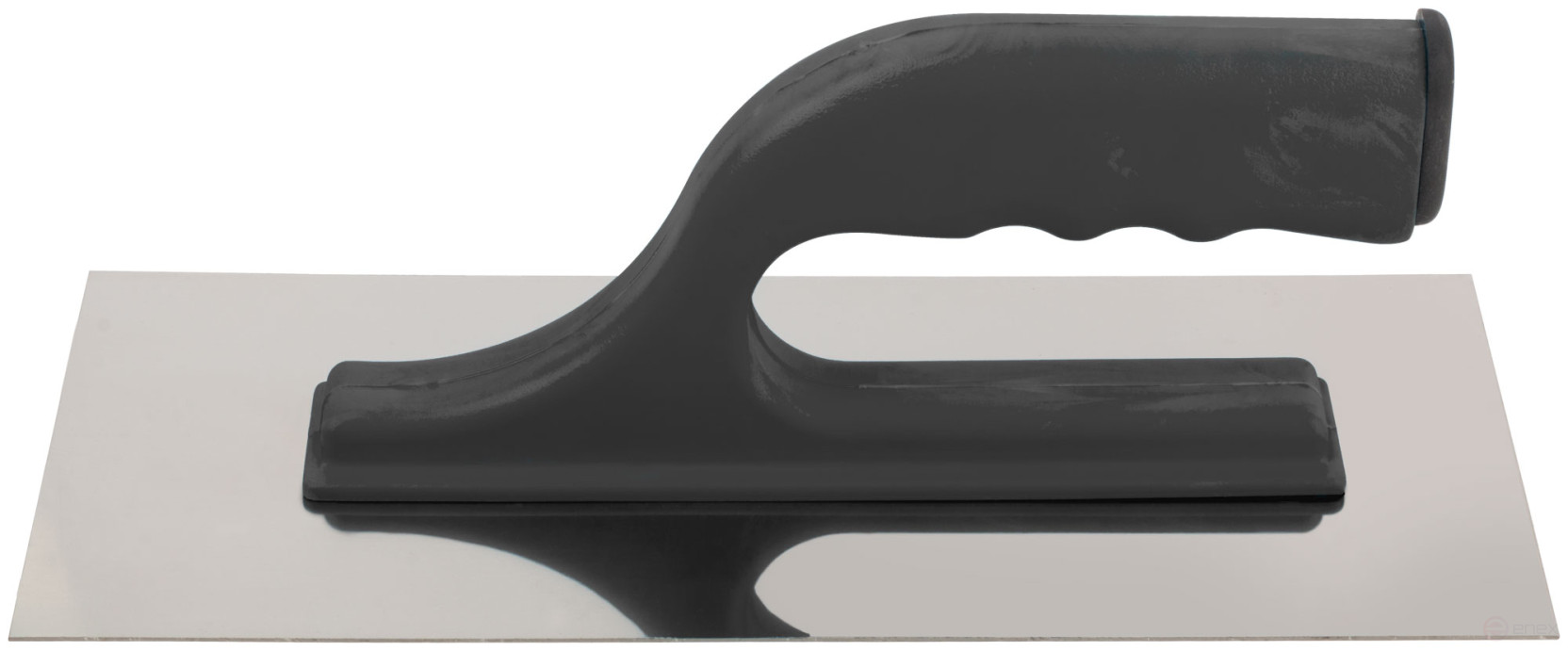 Stainless steel trowel, plastic handle, 270 x 130 mm