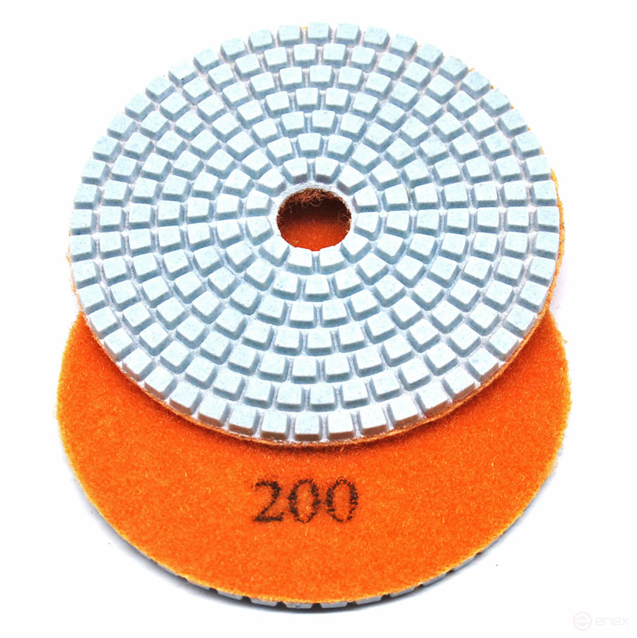 Алмазный гибкий шлиф.круг (черепашка), 100мм, Р 200, Чеглок