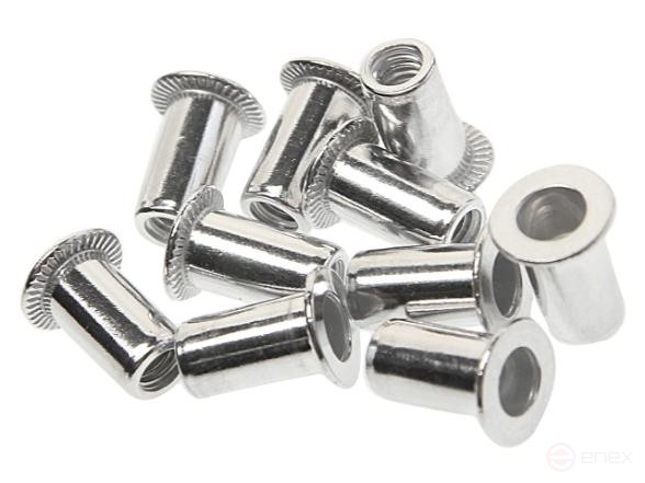 Threaded rivet M4x0.7mm aluminum 10 pcs. JTC