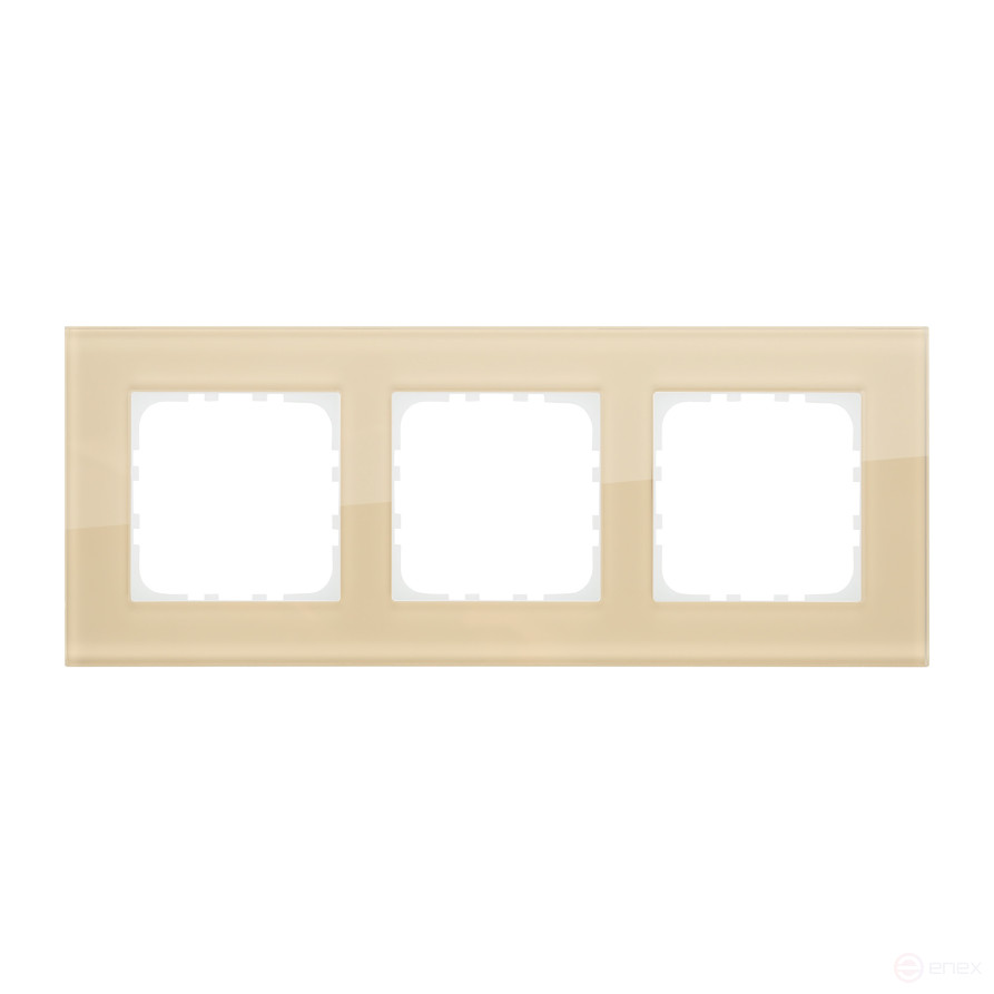 3-post frame, natural glass (cream) LK80