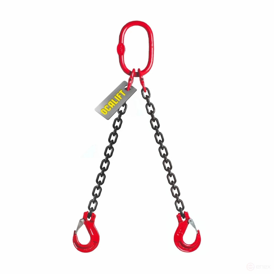 7.5t 2.5m OCALIFT Sling 2CC Double-branched Chain 8kl Glazed Chain 8kl G80