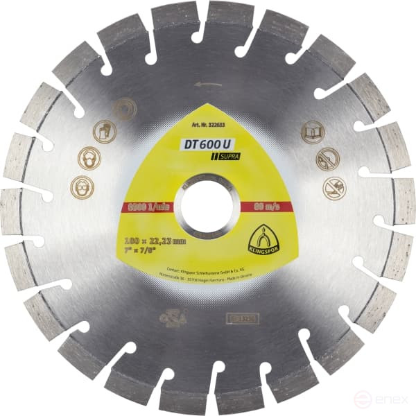 Алмазный отрезной круг DT 600 U Supra, 180 x 22,23