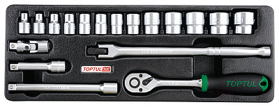 Трещотка 3/8" 72 зуба 200 мм TOPTUL CJBM1220