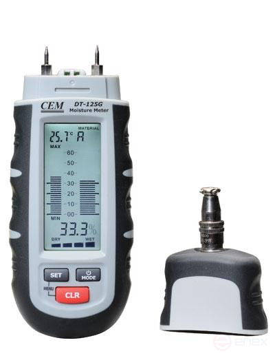 Universal moisture meter DT-125H CEM Humidity meter of various types of wood, building materials, temperature and humidity (State Register of the Russian Federation)