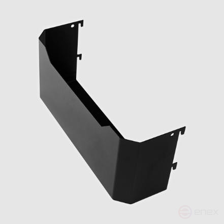 Лоток стальной навесной для тележки инструментальной BERGER (250х68х108 мм) BG1510