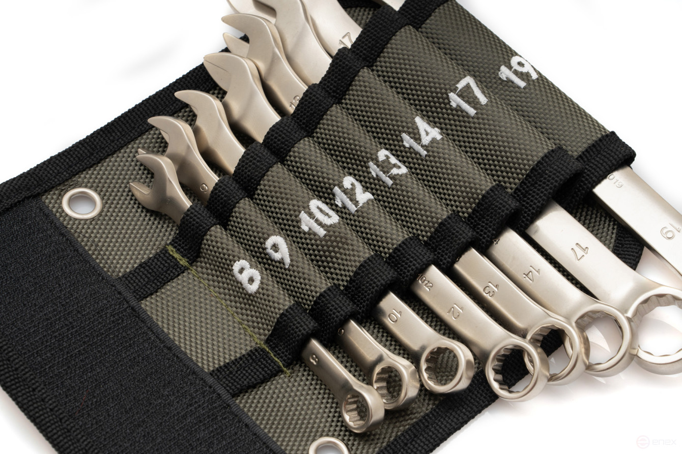 Набор ключей комбинированных в фирменной сумке 8 шт.