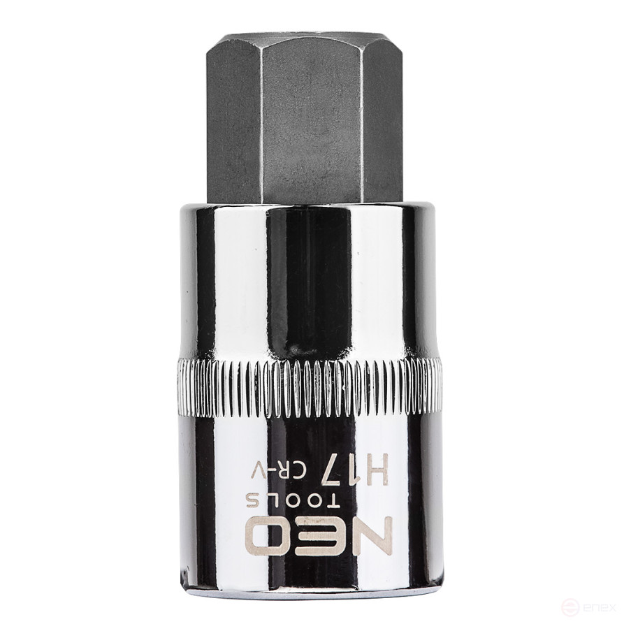 Головка торцевая с битой-вставкой HEX 1/2", H17 x 55 мм