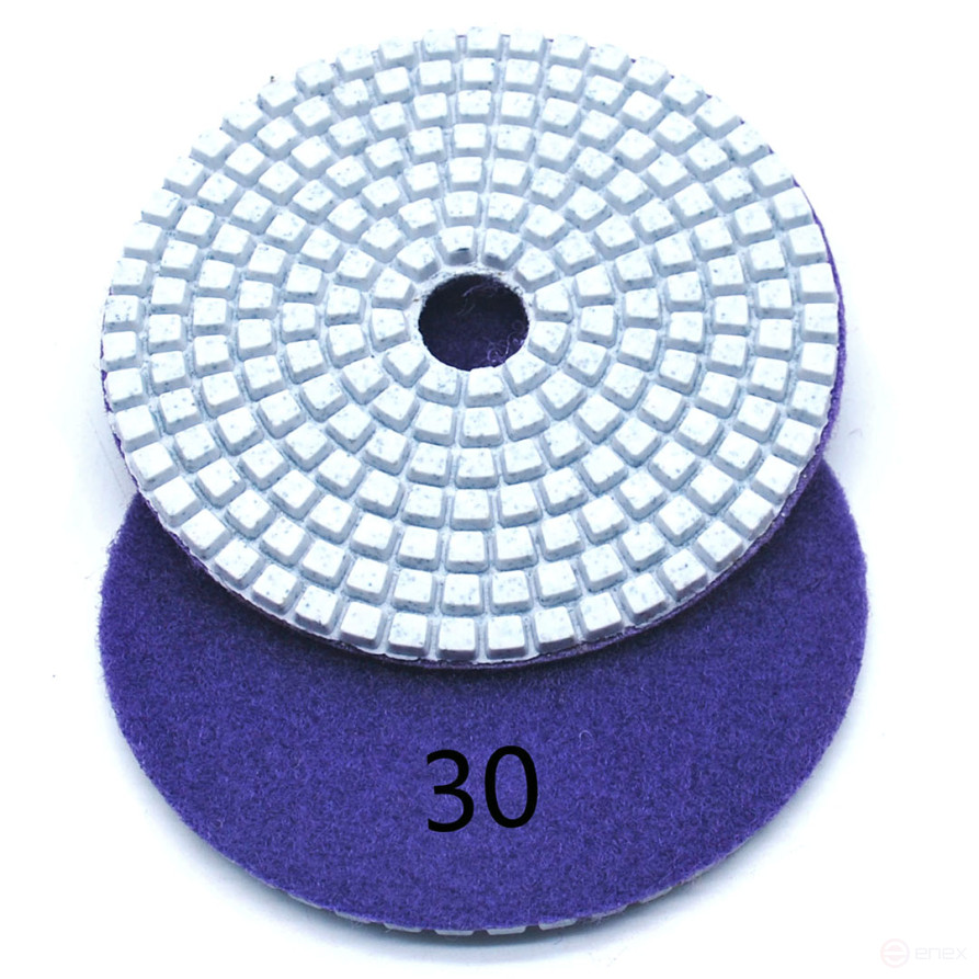 Алмазный гибкий шлиф.круг (черепашка), 100мм, Р 30, Чеглок