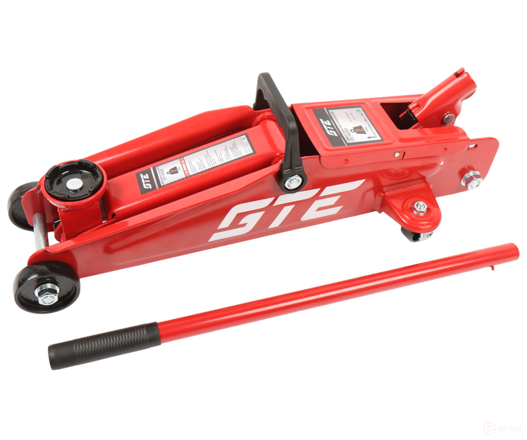 Домкрат подкатной 2т 135-387мм GTE