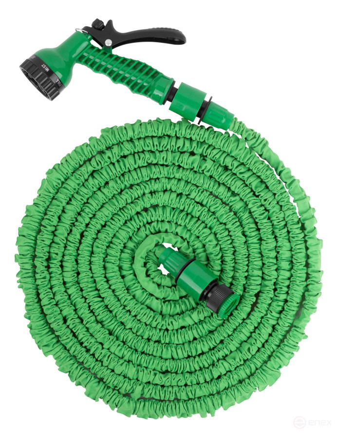 Watering kit (5-15 m stretchable hose and Watering gun, 7 modes)