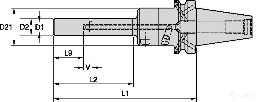 Гидравлический патрон BT40BHCSL18170M