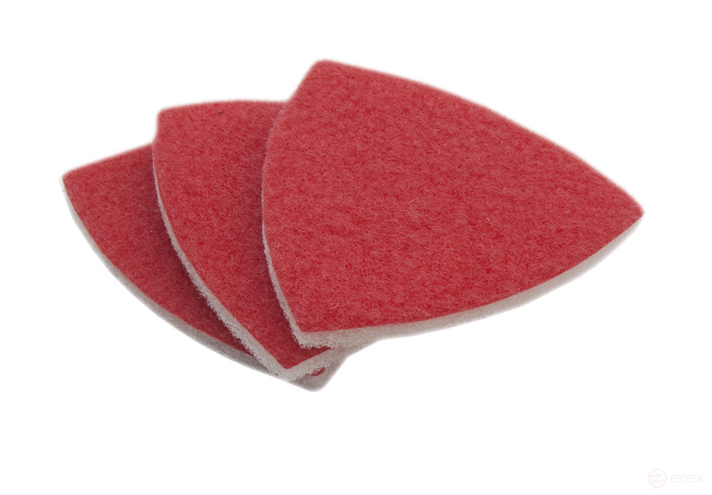 Насадка для МФИ ПРАКТИКА абразивный войлок, БЕЗ отверстий, дельта 93 мм, 3 шт (240-485)