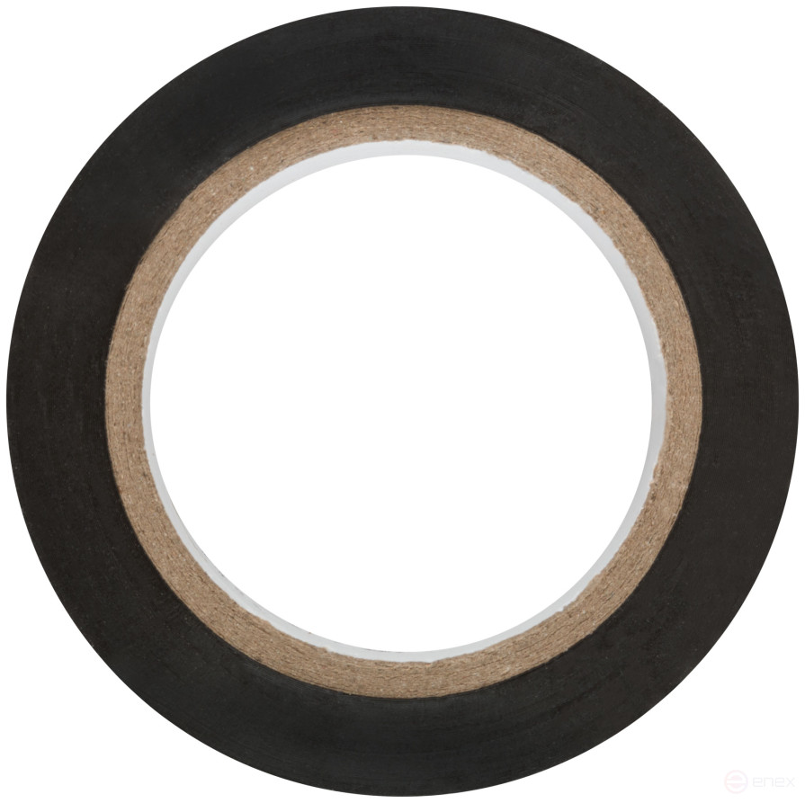 Изолента ПВХ самозатухающая 19 мм х 0,13 мм х 10 м (черная)