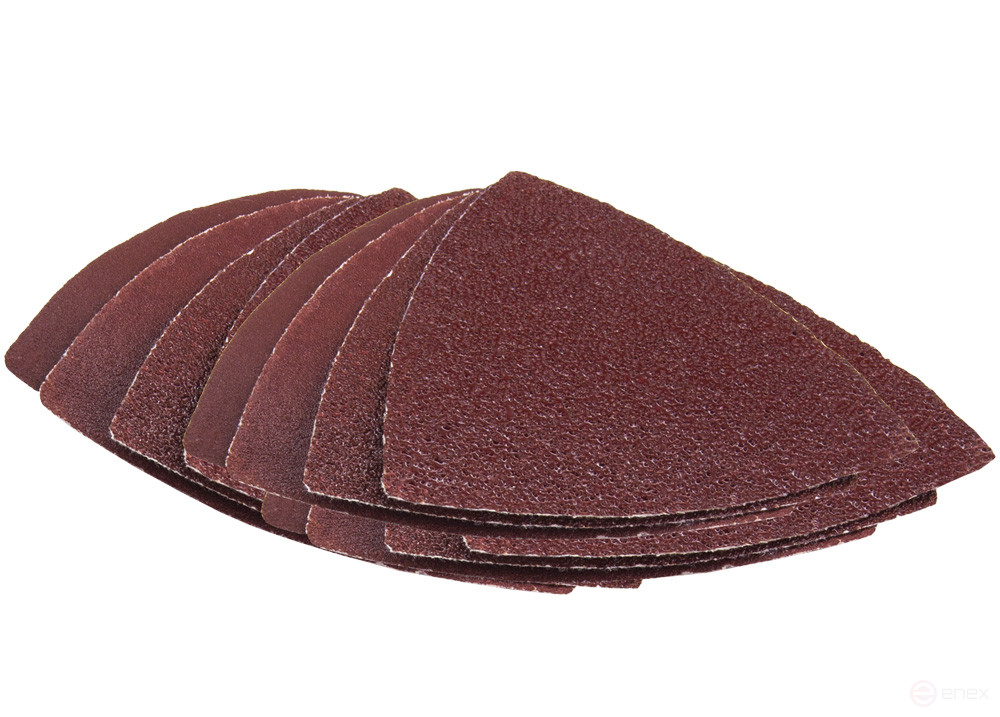 Насадка для МФИ ПРАКТИКА шлиф.листы, дельта, VELCRO БЕЗ отверстий 80 мм, P40, 80, 120, 240 (240-423)