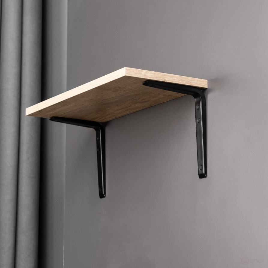 Полкодержатель мет. CRAFT 150*200*1.5, черный AKS