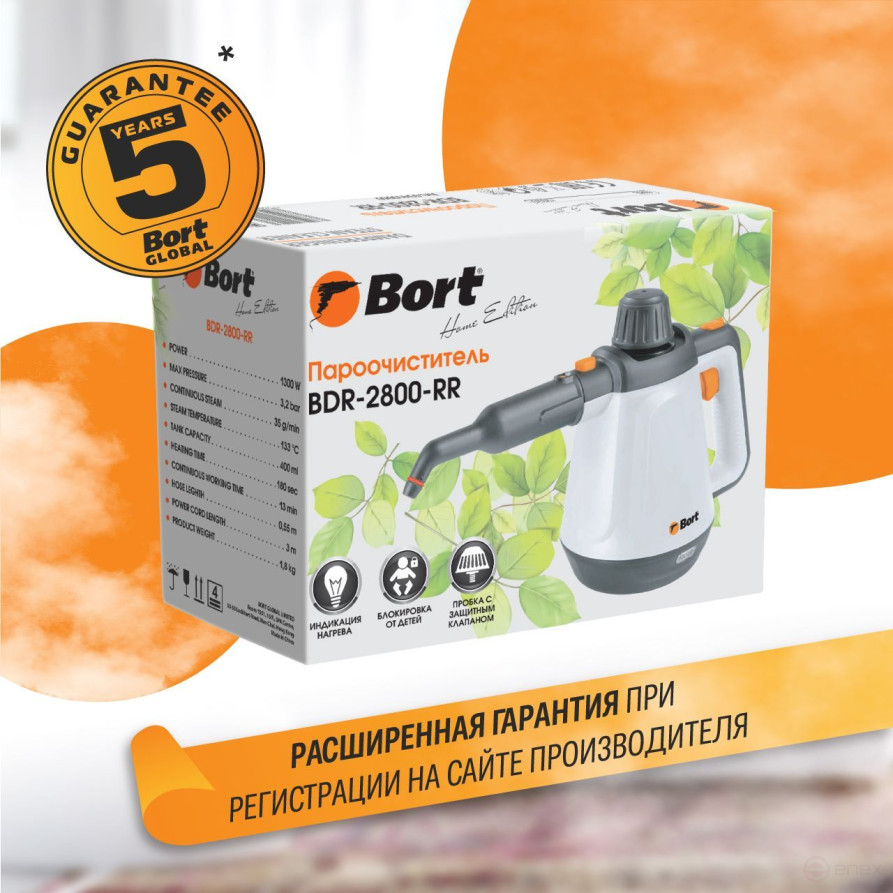 Steam cleaner BORT BDR-2800-RR