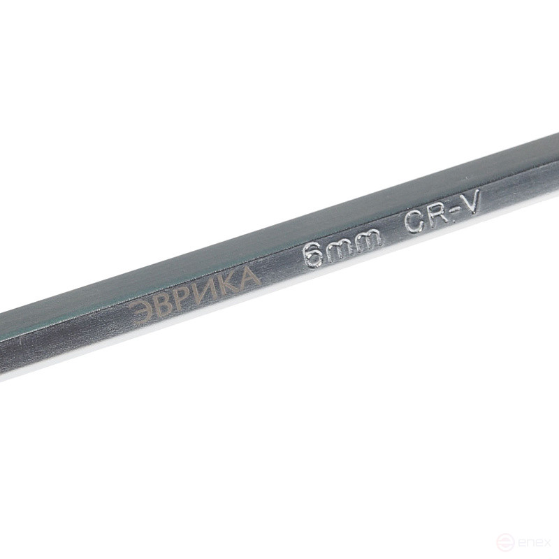 Ключ шестигранный 6мм ER-76406XL: Г-образный экстрадлинный ЭВРИКА /1/12/60