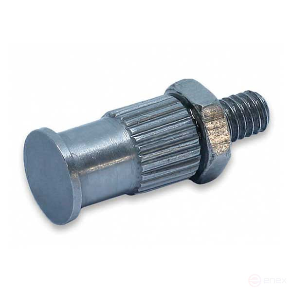 The tip for the indicator is steel (flat)