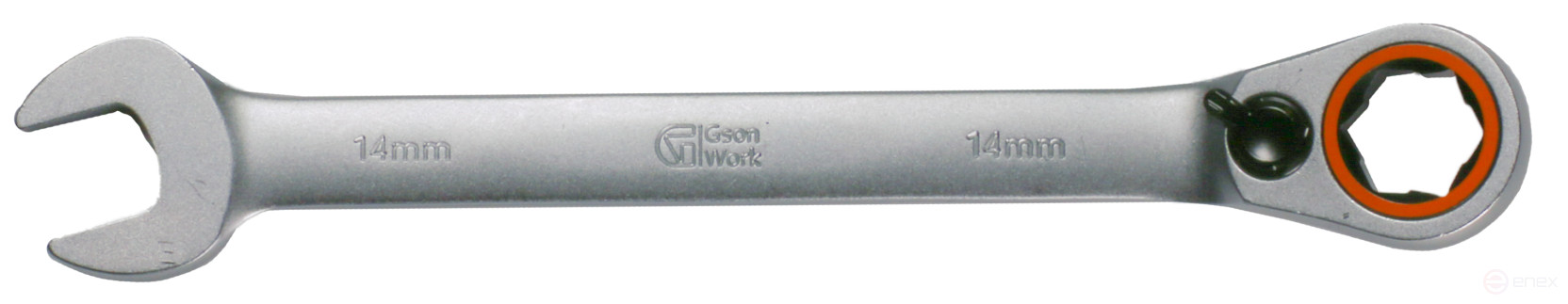 Реверсивный рожковый ключ с трещоткой 10 мм (3/8)